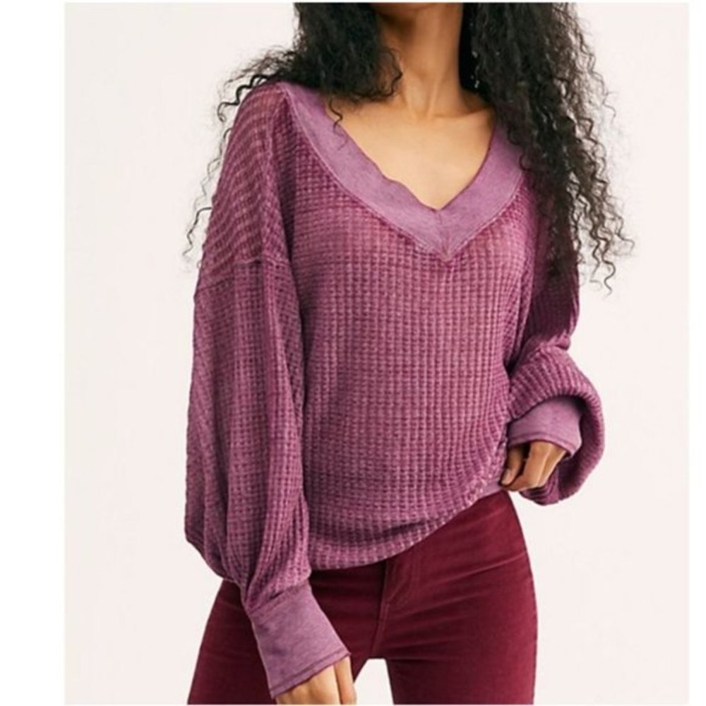 Free People South Side Thermal Top. S,M,L